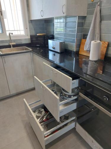 Dapur atau dapur kecil di App.Pradomar Peñiscola