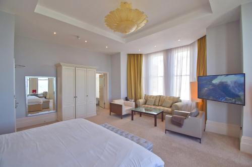 Katil atau katil-katil dalam bilik di The Chatsworth Hotel