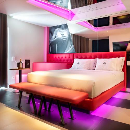 Katil atau katil-katil dalam bilik di Hotel Avenue - Lovely hotel