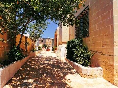 a street with a tree and a building at Double bedroom with private bathroom, NO KITCHEN in Il-Gżira