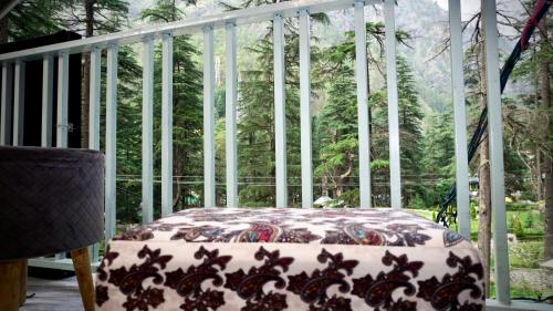 Zahrada ubytování Odin Hostel Kasol