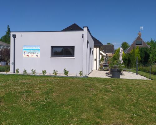 Bygningen som feriehuset ligger i