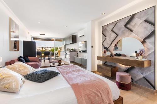 Catalina - Terrasse XXL - Garage Privé - Clim - Heliopolis Village Naturiste