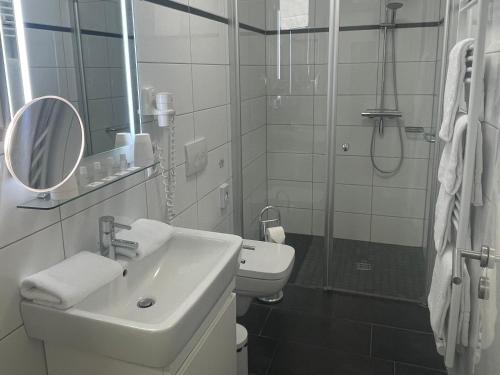 Koupelna v ubytování Apartments Boardinghaus Norderney