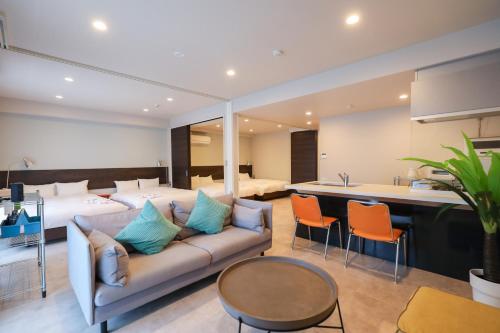 Posezení v ubytování HOTEL so SUMIYOSHI