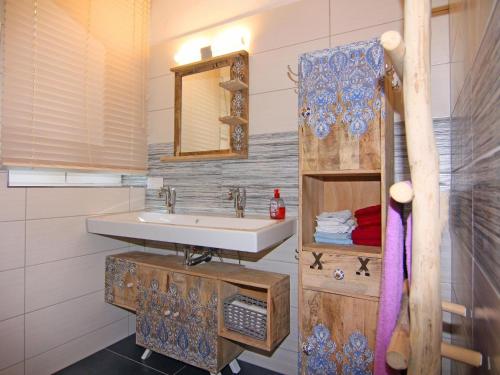 Ένα μπάνιο στο Ferienwohnung Strandanker in Mönkebude
