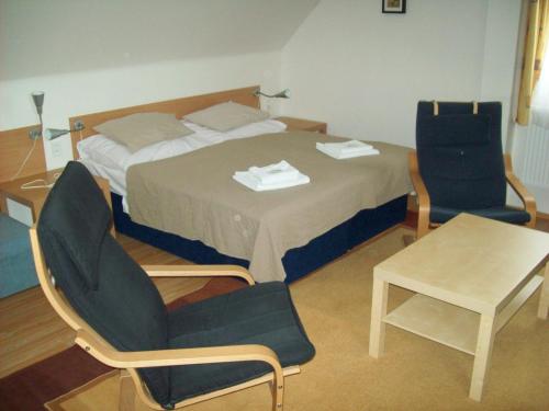 Voodi või voodid majutusasutuse hotel U lip Trojanovice toas