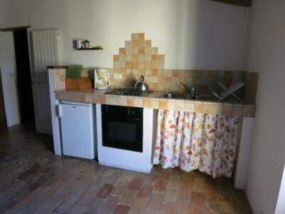 Dapur atau dapur kecil di Agriturismo Colle del Lupo