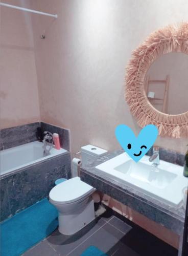 Koupelna v ubytování Appartement luxueux et moderne à sidi Rehal