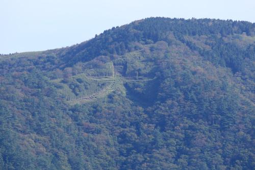 a mountain with a road on the side of it at Yutorelo-an ANNEX in Hakone
