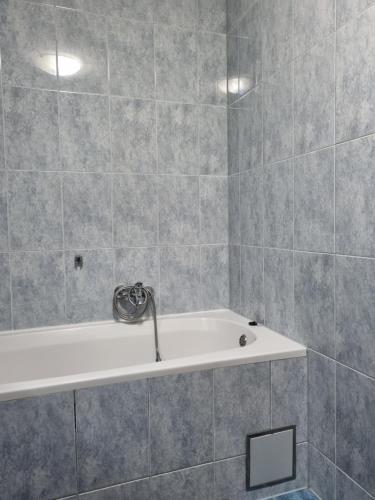een badkamer met een bad en een wastafel bij Apartman Bruna in Zagreb