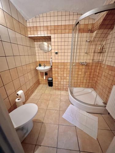 Ванная комната в Dom Kawalera Ściborzyce Małe 35