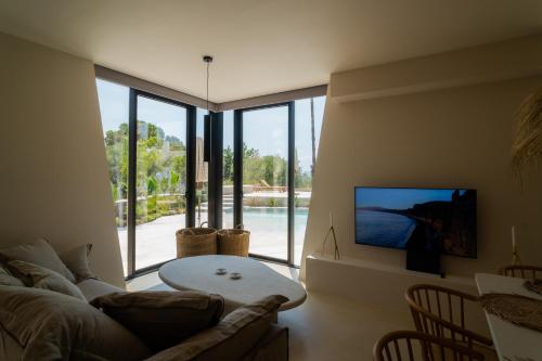 Bungalows at Almiros Beach