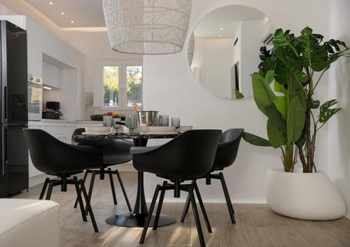 Posezení v ubytování WOW Panoramic View Deluxe Villas