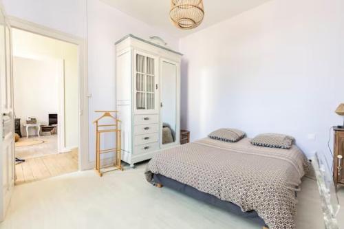 Postel nebo postele na pokoji v ubytování Meublé de tourisme courts séjours déplacements professionnels