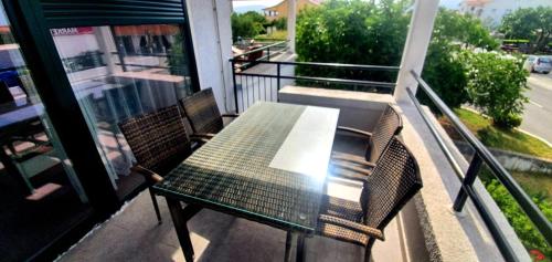 Balkón alebo terasa v ubytovaní Apartmán Krk