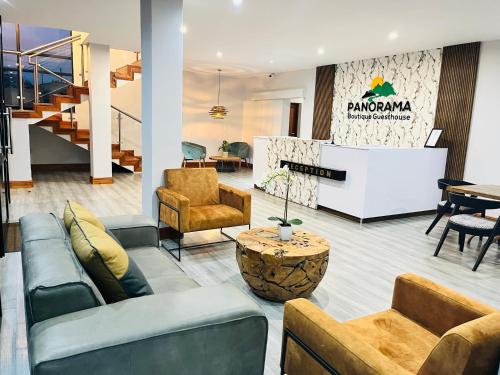 Et opholdsområde på Panorama Boutique Guest House