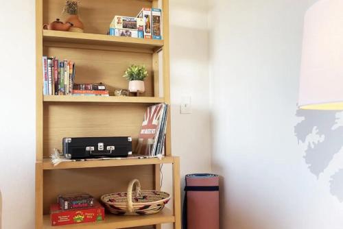 Die Bibliothek im Ferienhaus