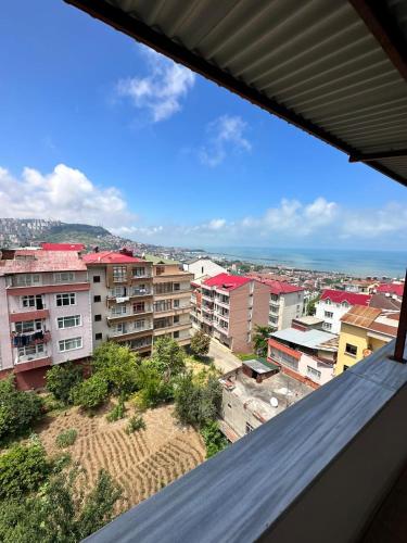 a view from a window of a city with buildings at anka suiteapart in Bostancı