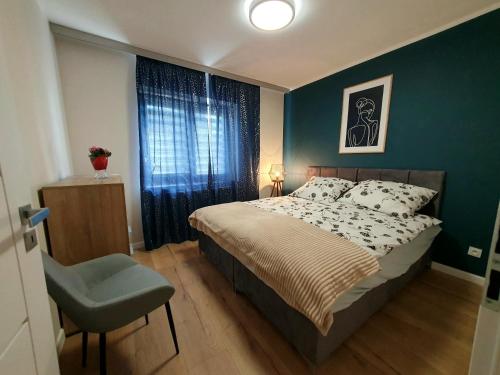 Katil atau katil-katil dalam bilik di Apartament Cieplice4U