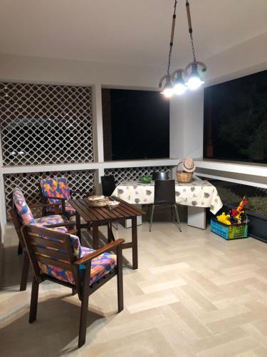 A television and/or entertainment centre at Villa Enza - A 150 passi dal mare