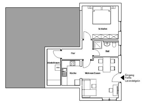Κάτοψη του Apartment Lavendelgrün