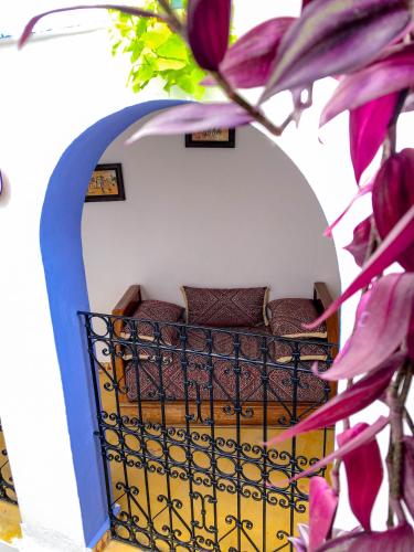 Balkón nebo terasa v ubytování Riad Said Chaouen