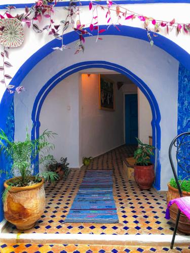 Zahrada ubytování Riad Said Chaouen