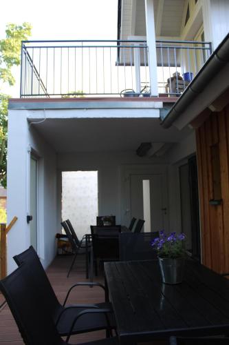 Balkoni atau teres di Haus Jaeschke Appartement Charlotte