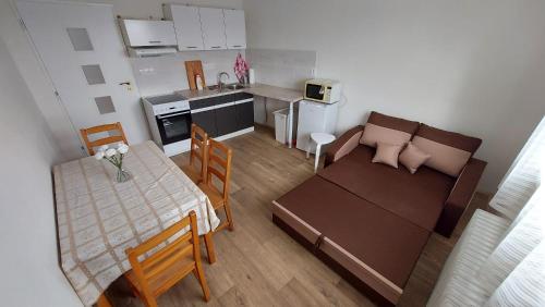 Kuchyň nebo kuchyňský kout v ubytování Apartmán Velehrad