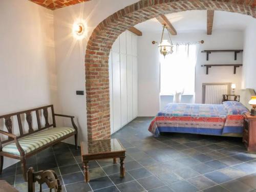 En eller flere senge i et værelse på Casa Serra