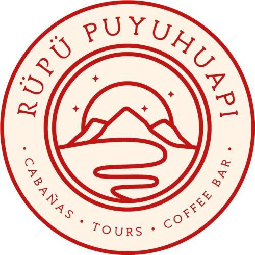 un dibujo de un logotipo colectivo de pueblo purina tours en CABAÑAS RÜPÜ PUYUHUAPI, en Puerto Puyuhuapi