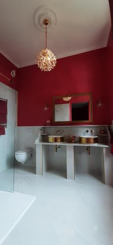 Koupelna v ubytování Le Château du Breuil