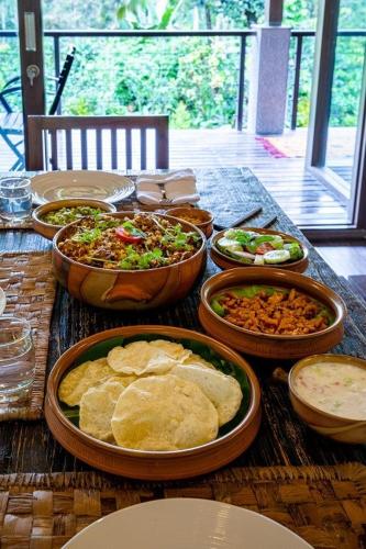 Jídlo v vily nebo okolí