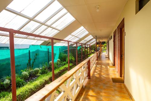 Un jardín fuera de Hostal Uruhao