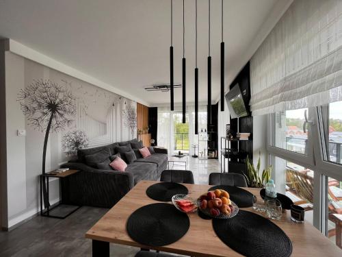 Posezení v ubytování Apartament Pod Dmuchawcem