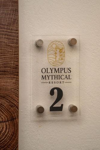 Certifikát, hodnocení, plakát nebo jiný dokument vystavený v ubytování Olympus Mythical Resort