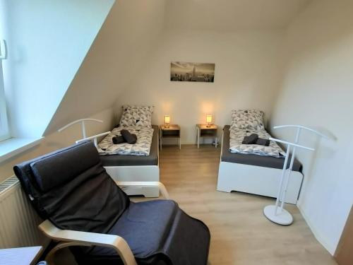 Χώρος καθιστικού στο Business apartments "An der Lutherkirche" Self-Check-in