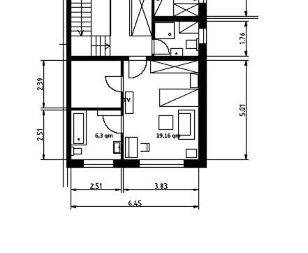 a floor plan of a house with at Helles großes Zimmer mit eigenem Bad in Kassel