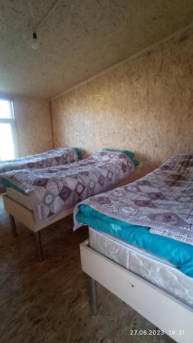 Postel nebo postele na pokoji v ubytování Yurt camp Visit Kol-Suu