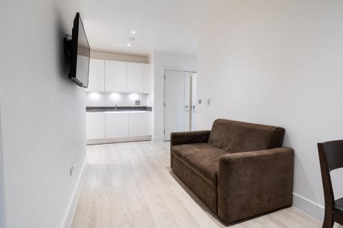 Et opholdsområde på Stylish 2 bedroom Apartment in Central london