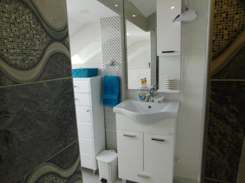 Koupelna v ubytování Tina apartman