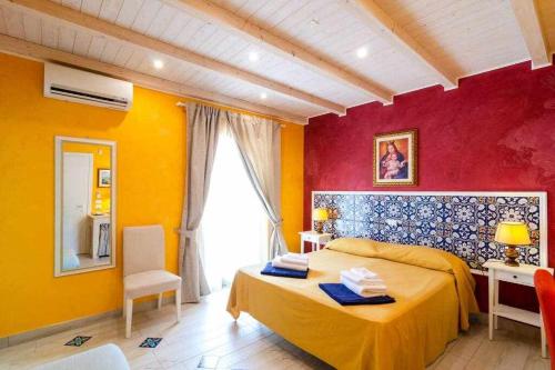 Postel nebo postele na pokoji v ubytování Mediterranean Charm villa con piscina al mare