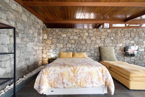 Postel nebo postele na pokoji v ubytování La Casita de la Orilla de Peñate