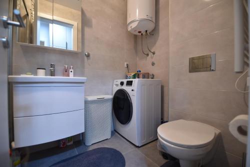 Koupelna v ubytování Apartman Balkan