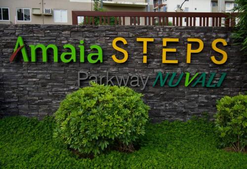 a sign that says amica steves on a brick wall at Nuvali Laguna Amaia 2BR free parking @ The Sanctuary near Tagaytay and Carmelray Industrial Park in Numero Dos
