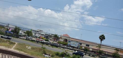 a view of a street with cars on the road at Bobby vacation spot in Portmore