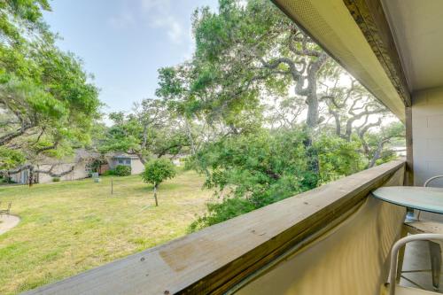 a balcony with a view of a yard at Rockport Unit with Pools and Boat Ramp - Near Beaches! in Rockport