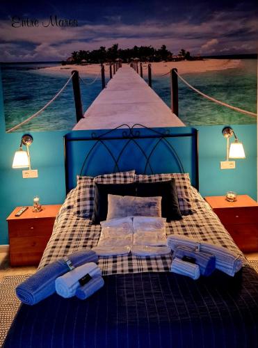 Llit o llits en una habitació de RINCON DO MAR Entre Mares