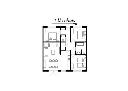 Pelan lantai bagi Wertemerhoeve Vakantiewoningen